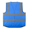 thumbnail image 7 of Toptie 5 Pockets High Visibility Zipper Front Safety Vest with Reflective Strips Uniform Vest, Pack of 10-Blue-M, 7 of 7