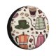 thumbnail image 1 of Fotbe Vintage Coffee Funda de Llanta de Repuesto con Estampado, Engrosada, Ajuste Universal para Jeep, Remolque, RV, SUV, Camión-17 inch, 1 of 6