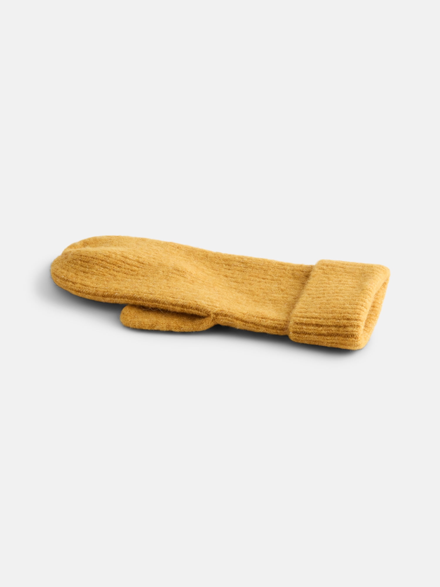 Scenario Women's Rib Mittens, Yellow Dust