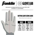 thumbnail image 6 of Franklin Sports Batting Gloves - Powerstrap Adult + Youth White Batting Gloves - Baseball + Softball Batting Gloves - Men's Gloves - Pair - Adult Large, 6 of 8