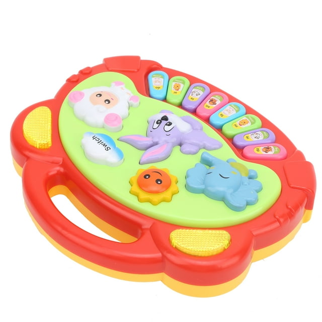 Musical Toy, Lightweight Portable Piano Music Toy Cute Appearance Any Key Control For Outdoor For Home For Kindergarten Yellow,Red