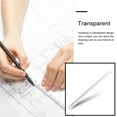 thumbnail image 2 of LOLIPPYY 8-Piece Transparent Triangular Ruler Set for Students, High-Strength Measurement and Office Use, 2 of 6