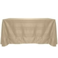 thumbnail image 1 of Ultimate Textile (5 Pack) Damask Kenya 90 x 132-Inch Rectangular Tablecloth - Home Dining Collection - Snakeskin Jacquard Design, Sand Beige, 1 of 4