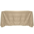 thumbnail image 1 of Ultimate Textile (5 Pack) Damask Kenya 90 x 156-Inch Rectangular Tablecloth - Home Dining Collection - Snakeskin Jacquard Design, Sand Beige, 1 of 4