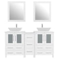 thumbnail image 5 of Vanity Art 60" Double Sink Bathroom Vanity Set with Engineered Marble Top and Free Mirrors, 5 of 9