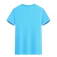 thumbnail image 4 of Wyobmus Mens Short Sleeve Tee Shirts Dry Fit Stretch Active Crew Neck T Shirt Bodybuilding Running Gym Workout Tee Tops S-4X Light Blue, 4 of 6