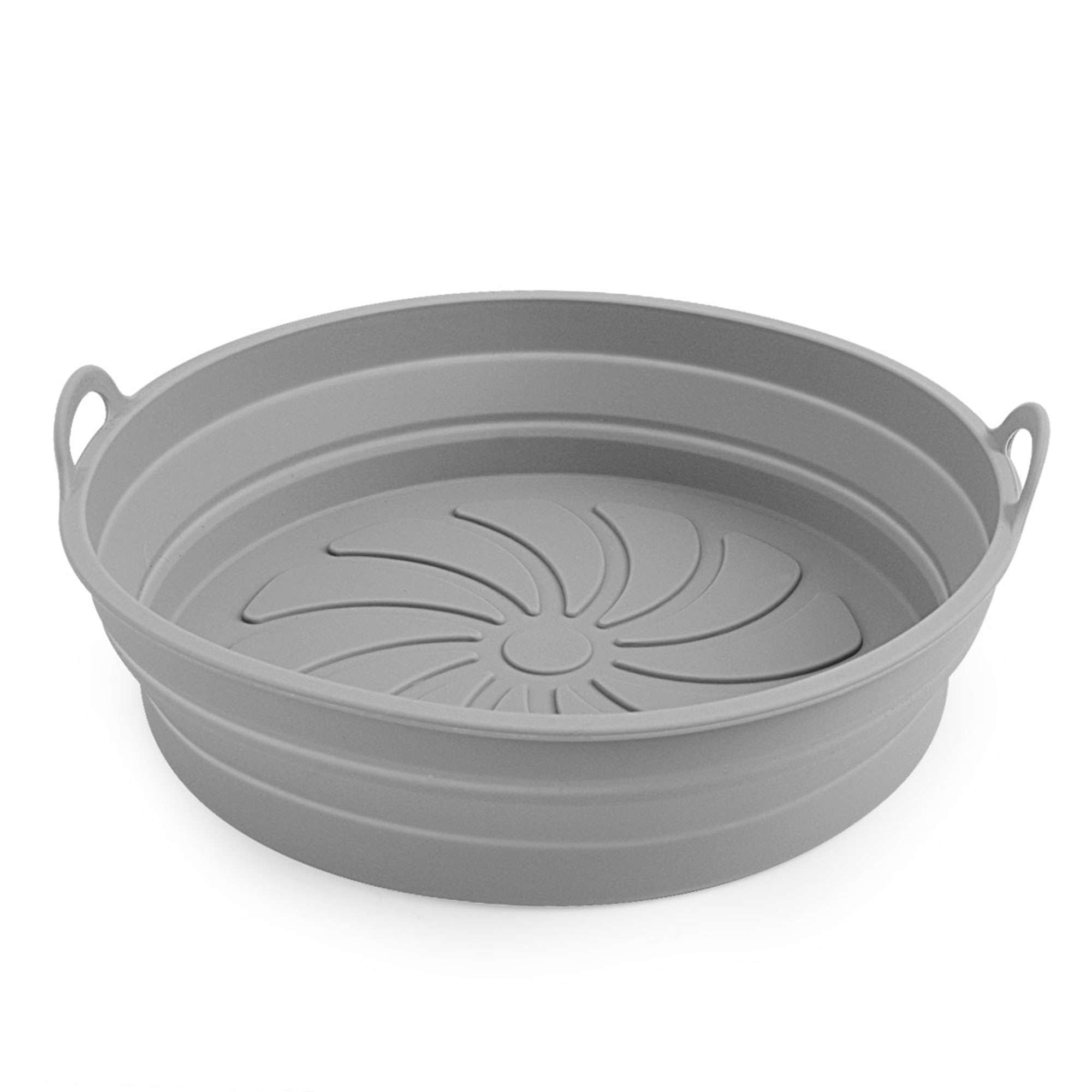 Gustave Air Fryer Silicone Liners Pot Foldable Reusable Airfryer Round Basket Baking Trays Easy to Clean Non-Stick Heat Resistant Air Fryer Oven Accessories for 5-8QT