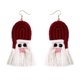 thumbnail image 3 of Pendientes Serie Xmas Pendientes De Tejido Serie De Navidad Regalos De Papá Noel Bohemio Para Mujeres Festivas Borla Roja Borla roja Magideal Pendientes Serie Xmas, 3 of 7