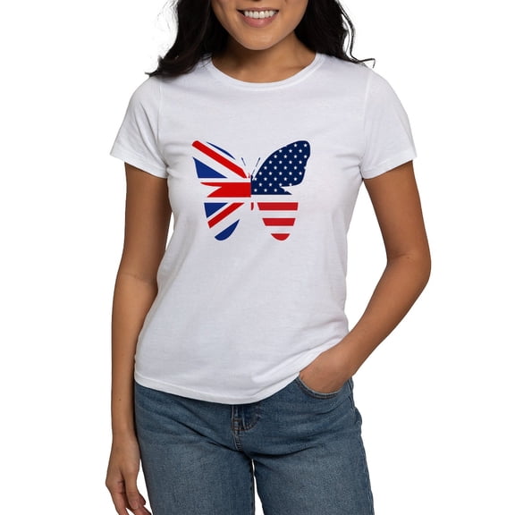 CafePress - 10X10 US UK T Shirt - Women's Classic T-Shirt