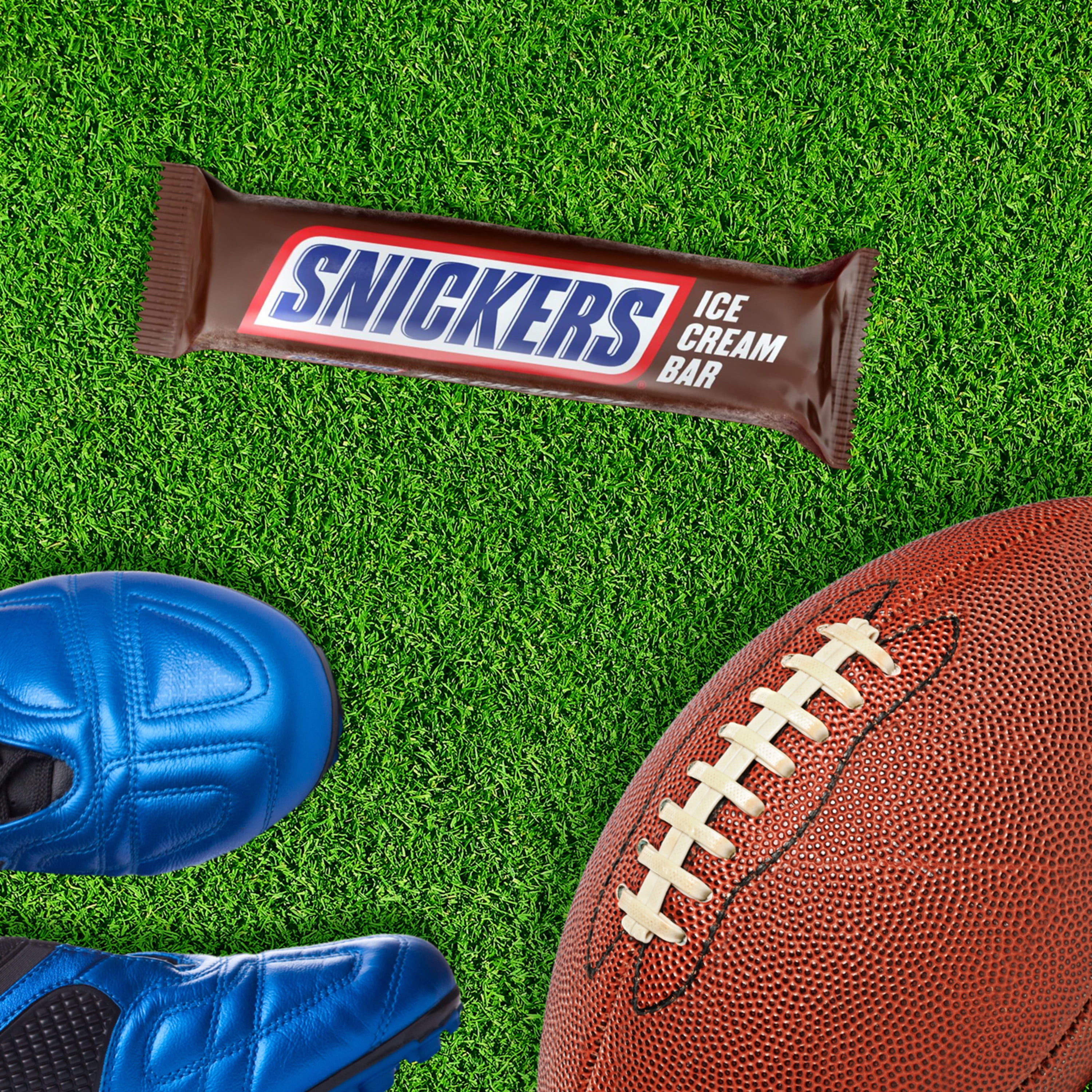 Snickers Football Creamy Peanut Butter Ice Cream Bars 12 fl oz, 6 Pack