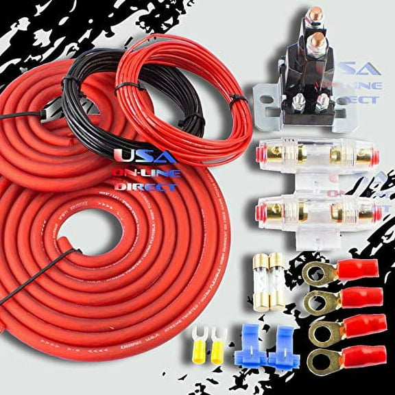Xscorpion Heavy Duty Dual Auxiliary Battery Isolator Kit with Copper Cables and Fuses