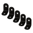 thumbnail image 1 of 25 x 25mm Angle Bracket Stainless Steel Black L Shaped Angle Brackets Corner Braces Support, 5pcs, 1 of 7
