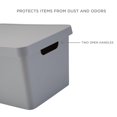 thumbnail image 4 of Simplifique La Caja De Almacenamiento Vinto Grande | Apilable | Organización Del Hogar | Cuarto De Baño | Accesorios | Juguetes | Armario | 2 Asas | Gris, 4 of 4