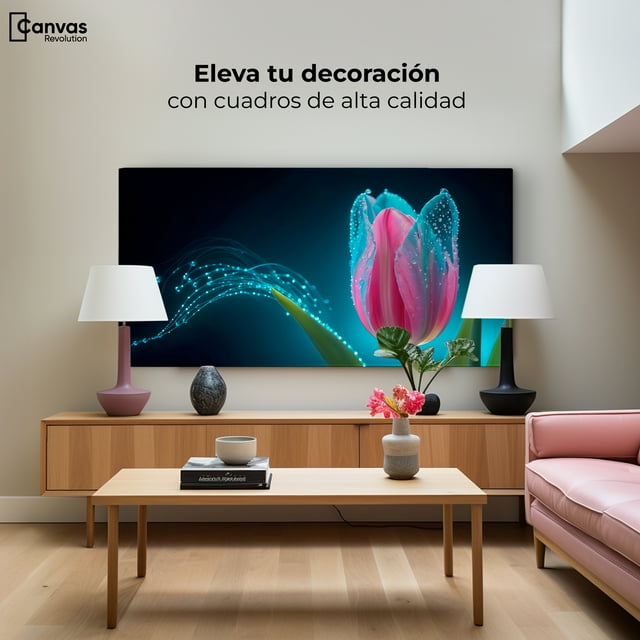Cuadro Decorativo Canvas Canvas Revolution Tulipanes 120x60
