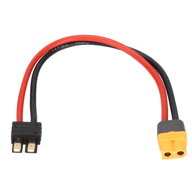 Ecomeon XT60H F To Male Adapter Cable 14AWG XT60H F Plug Adapter Cable For RC Car Boat Drone,RC Link Cable,XT60H F To Male Adapter Cable