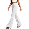 thumbnail image 4 of Ixbnca Womens Bootcut Pants Stretchy Drawstring Yoga Long Pants Comfy High Rise Loungewear Gym Flared Sweat Pants, 4 of 7