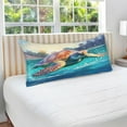 thumbnail image 5 of GZHJMY Beautiful Turtle Plush Pillow Case,Zippered Bed Pillow Pillowcases,Super Soft and Cozy Pillowcase Covers for Sleep - Queen Size 20x30in Home Decor, 5 of 7