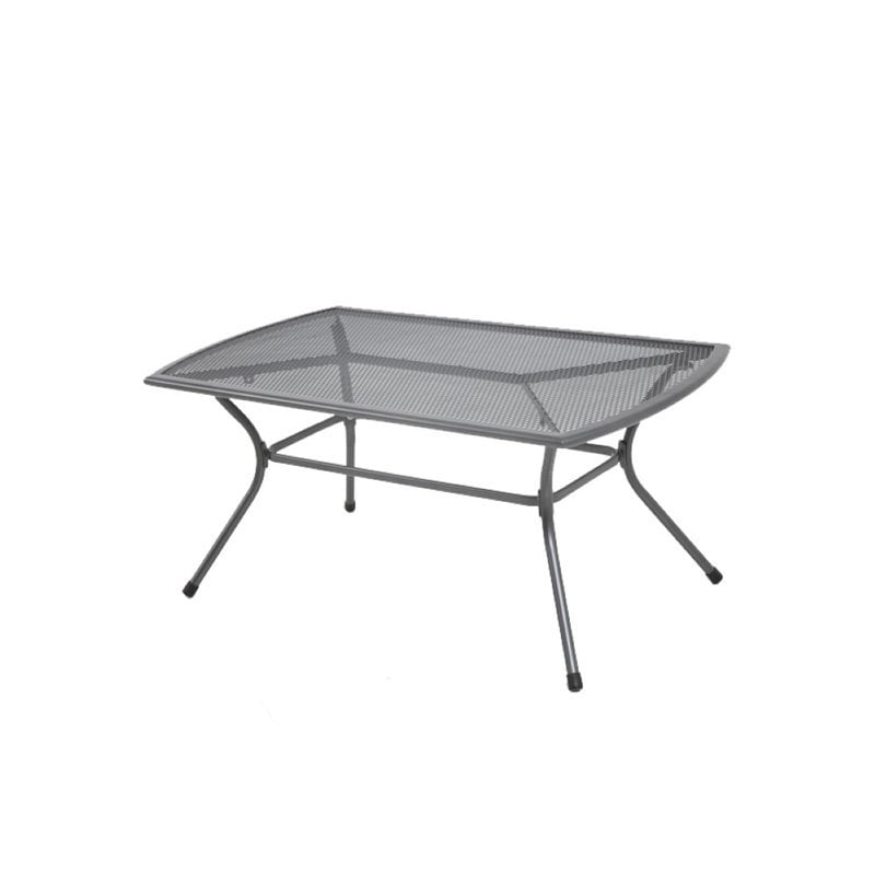 Sunvilla Monaco Steel Patio Coffee Table in Black