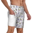 thumbnail image 3 of Picia Monkey Submarine Captain pattern Mens Swim Trunks with Compression Liner Stretch Beach Shorts Quick Dry with Zipper Pockets No-Chafing Board Shorts-XX-Large, 3 of 9
