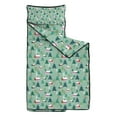 thumbnail image 2 of Light Green Christmas Village Pattern Toddler Nap Mats for Kids Preschool,50"x20" Sleeping Mat Bag or Kids,Toddler Sleeping Bag,Toddler Nap Mat or Daycare, 2 of 6