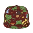 thumbnail image 2 of Balery Baseball Cap Flat Bill Hats for Men Adjustable Size for Running Workouts and Outdoor Activities All Seasons Dad Hat(Frogs and Mushrooms ), 2 of 9