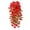 Red, variant on 1Pc White Outdoor Courtyard Artificial Flowers, 75cm/29.52In Christmas Wall Hanging Flowers Rattan, Eucalyptus Morning Glories, Silk Flowers, Home Wedding, Wedding Decoration