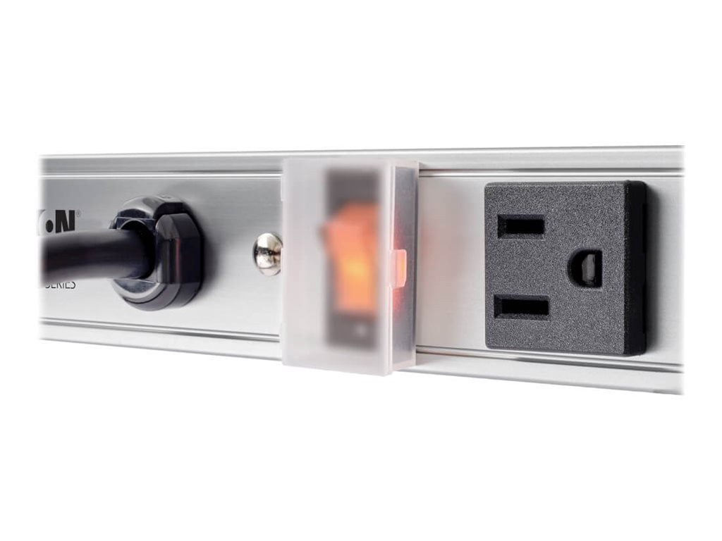 "Tripp Lite 16 Outlet Power Strip, Long Cord 15 ft, 120V, 15A, 48 inch Vertical Housing, Metal (PS4816)"