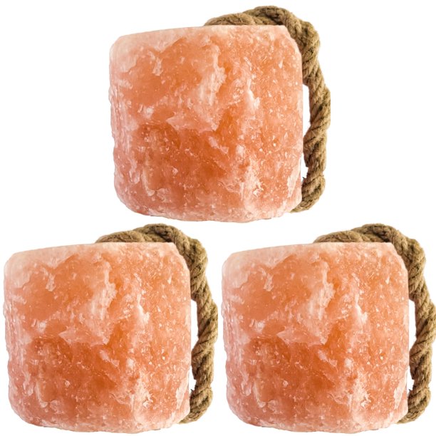 Bloque de sal del Himalaya Organo Himalaya 1.6-1.8 kg (paquete de 3)