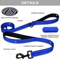 thumbnail image 2 of Joytale Dog Leash Heavy Duty for Large Dogs That Pull, Double Handle for Traffic Control, Double-Sided Reflective Leashes for Large Medium Dogs Night Safety, 6FT, Royal Blue, 2 of 7