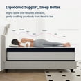 thumbnail image 6 of Avenco Breezure Pocket Spring Hybrid Queen Size Mattress 12 inch Motion Isolation Mattresses in a Box,Medium Firm, 6 of 13