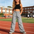 thumbnail image 2 of WXFAZCVU Girls Convertible Hiking Pants Kids Zip Off Pants Teen Outdoor Lightweight Trousers Size 5-6 Years, 2 of 3