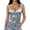 Blue Tank Tops, variant on Women V Neck Velvet Lace Trim Sleeveless Camisole Cropped Tank Tops Backless Casual Summer Solid Color Wear Cozy Female Camis