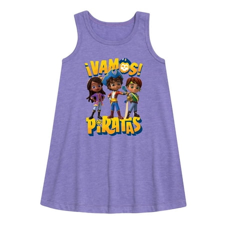 

Santiago of The Sea - Vamos Piratas - Toddler and Youth Girls A-line Dress