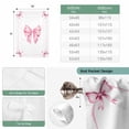 thumbnail image 6 of Valentine's Day Tie Up Curtains for Windows, Balloon Window Shades, Pink Bowknot Ribbon Modern Minimalist Art Kitchen Window Treatments Roll Up Curtain for Basement/Nursery 52"x45", 6 of 8