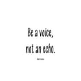 thumbnail image 3 of ArtsyQuotes 12x14 Black Modern Framed Museum Art Print Titled - Albert Einstein Quote: Be a Voice, 3 of 5