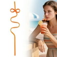 thumbnail image 2 of Pet Colored Rotating Hard Straw J， Crazy for Kids Reusable Plastic Loop Curly Crazy Drinking for Classroom Activities Valentines Day Christmas Birthday Wedding Decoration, 2 of 8