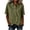 Army Green, variant on Womens Cotton Linen Short Sleeve Blouse Button Down Business Casual Collared Loose Fit Top Asymmetrical Hem for Office & Dating