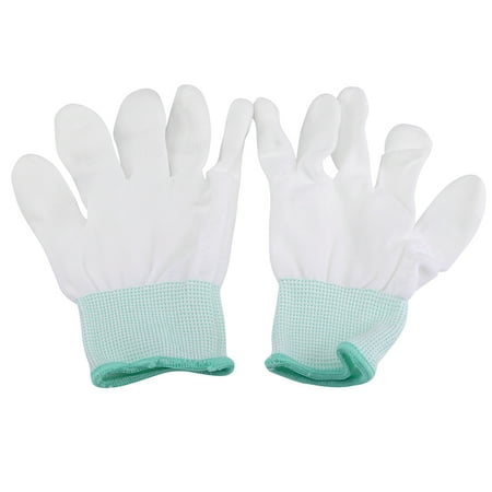 

Washable Anti Static Antiskid Glove PU Coated Finger Part (M)