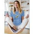 thumbnail image 2 of Image Conscious Giraffe Riding A Shark T-Shirt Women -Jay Fleck Designs, Female 5X-Large, 2 of 4