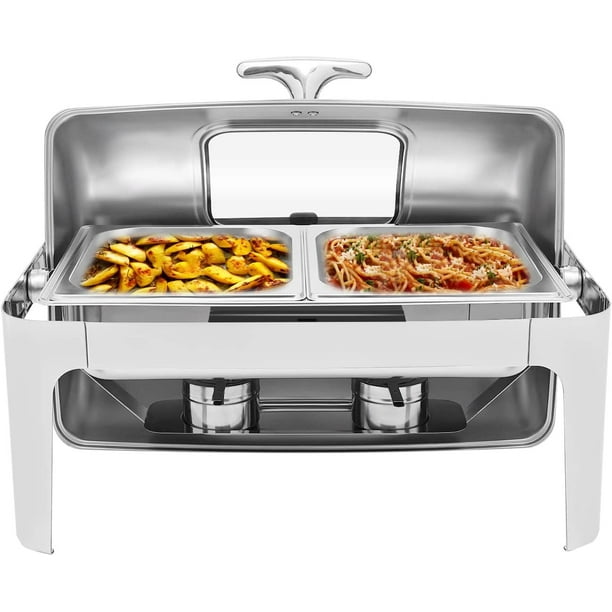MONIPA Food Warmer Roll Top Chafing Dish Buffet Set Professional