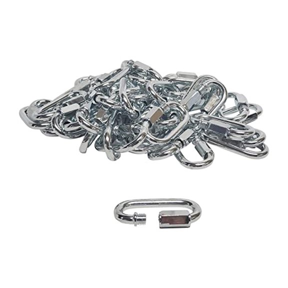 50-Pack Screw Threaded Quick Link Connect Stainless Steel SAE (9/16")