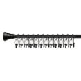 thumbnail image 3 of Utopia Alley  Rustproof Zinc Double Shower Curtain Hooks for Bathroom, Crystal Design, Set of 12 Black, 3 of 9