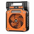thumbnail image 2 of Solar Camping Fan Light with LED Lantern, Portable USB Rechargeable Tent Fan, Multifunctional Hanging Emergency Fan with Hook for Outdoor Hiking, Fishing, Backpacking & Power Outages, 2 of 7