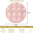 thumbnail image 3 of Easter and Easter Eggs Light Pink Pattern Round Tablecloth 60", Wrinkle-Resistant Wipeable Cover for Kitchen, Dining, Picnic & Patio, 3 of 6