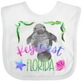thumbnail image 3 of Inktastic Key West Florida Cute Swimming Manatee Boys or Girls Baby Bib, 3 of 4