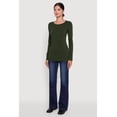 thumbnail image 4 of Women's Basic Long Sleeve Crew Neck T Shirt, 4 of 5