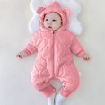 thumbnail image 5 of Toddler Snowsuit Warm Hooded Romper Coat for Toddler Boys Girls Down Jacket Warm Windproof Long Sleeve Baby Girl Clothes for Little Girls 1-3 Months, 5 of 5