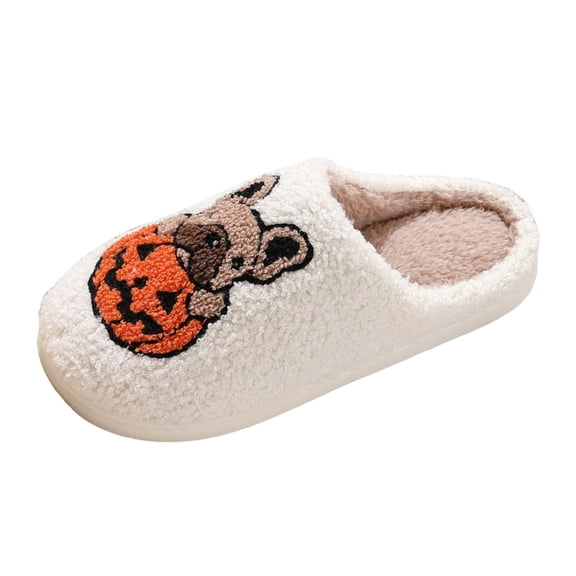 YLYL House Slippers for Women Men Memory Foam Cozy Warm Soft Plush Slip on Winter Indoor Outdoor Shoes