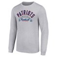 thumbnail image 2 of Men's Starter  Heather Gray New England Patriots Half Ball Team Long Sleeve T-Shirt, 2 of 3