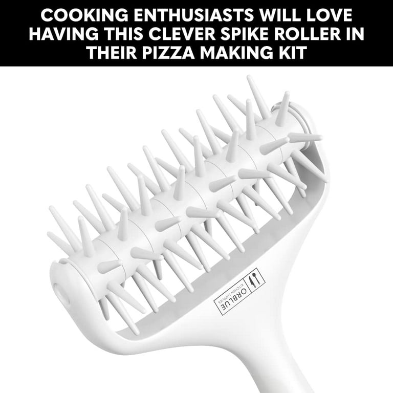 Ptsygantl Pizza Docking Tool, Pastry Roller with Stainless Steel Spikes,  Prevent Dough from Blistering Kitchen Pizza Making Accessories